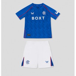 Rangers Thuis tenue Kids 2024-25 Korte Mouw (+ Korte broeken)